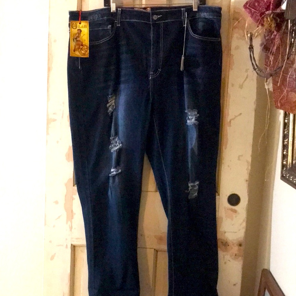 L&B dark stretch jeans size 24